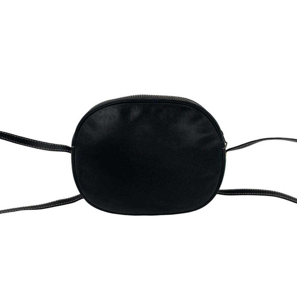 CHRISTIAN DIOR Vintage Black Leather Shoulder Bag - Picture 3 of 10